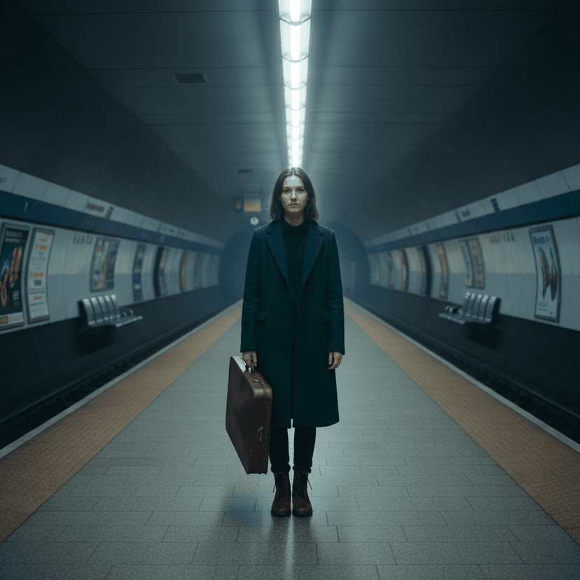AI-generated subway violinist